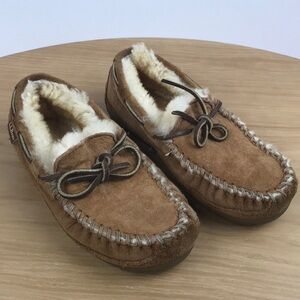 L.L. Bean Shearling Lined Moccasin Slippers